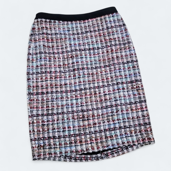 Talbots Multicolor Tweed Pencil Skirt Straight Career Size 2 - Picture 1 of 16